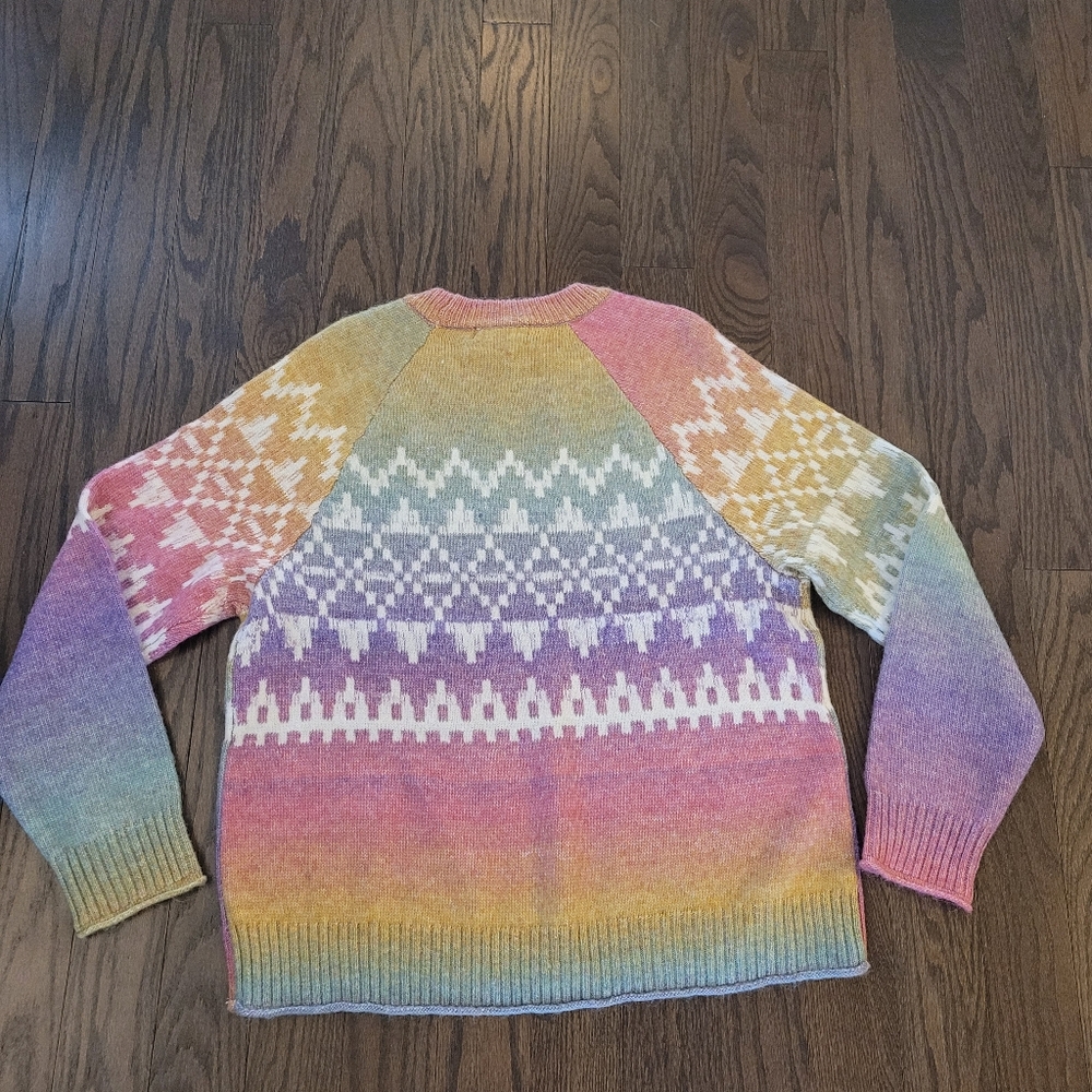 Multicolor Gradient Women's Sweater - Picture 8 of 8